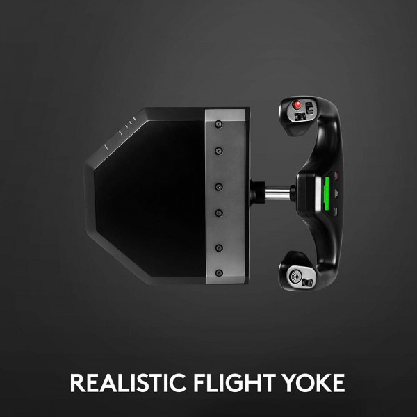 Logitech G PRO FLIGHT YOKE SYSTEM Yoke & Throttle Quadrant Bundle