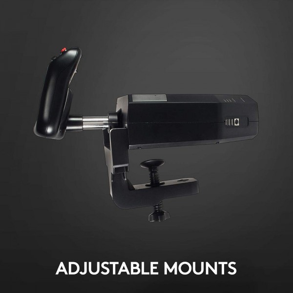 Logitech G PRO FLIGHT YOKE SYSTEM Yoke & Throttle Quadrant Bundle