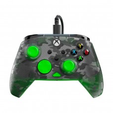 Turtle Beach REMATCH CORE PC & Xbox Dual Analogue Stick Rumble Wired Gamepad — Ghost Black Camo & Green