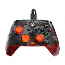 Turtle Beach REMATCH CORE PC & Xbox Dual Analogue Stick Rumble Wired Gamepad — Ghost Black Camo & Orange