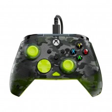 Turtle Beach REMATCH CORE PC & Xbox Dual Analogue Stick Rumble Wired Gamepad — Ghost Black Camo & Yellow