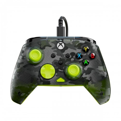 Turtle Beach REMATCH CORE PC & Xbox Dual Analogue Stick Rumble Wired Gamepad — Ghost Black Camo & Yellow