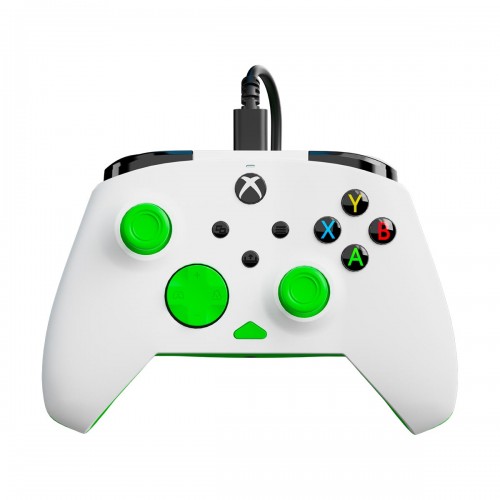 Turtle Beach REMATCH CORE PC & Xbox Dual Analogue Stick Rumble Wired Gamepad — White & Green