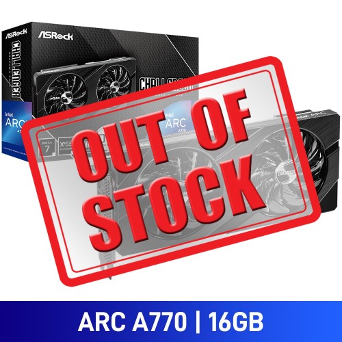 ASRock Intel Arc 7 A770 Challenger 16GB OC Graphics Card, 16GB