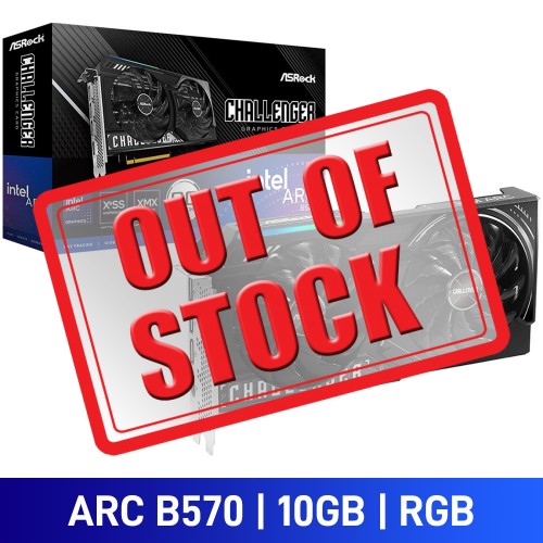 ASRock Arc B570 CHALLENGER 10GB OC Graphics Card, 10GB ASRock Arc B570 CHALLENGER 10GB OC Graphics Card, 10GB