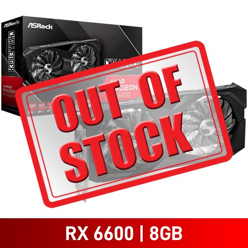 ASRock Radeon RX 6600 Challenger D Graphics Card, 8GB ASRock Radeon RX 6600 Challenger D Graphics Card, 8GB