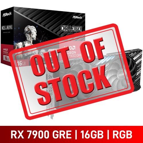 ASRock Radeon RX 7900 GRE Challenger 16GB OC Graphics Card, 16GB