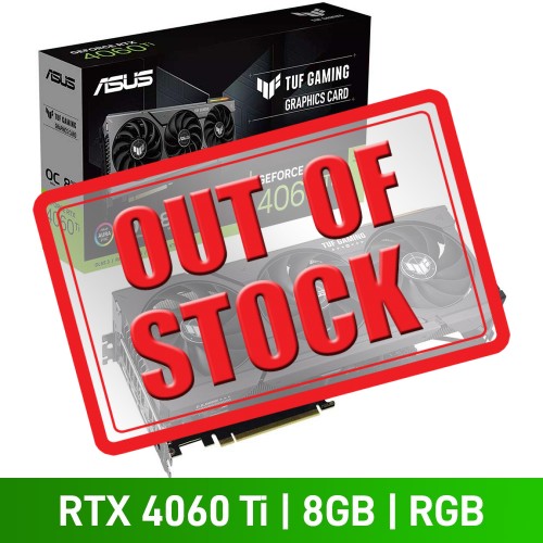 ASUS TUF GAMING GeForce RTX 4060 Ti 8GB GDDR6 OC Edition Graphics Card, 8GB ASUS TUF GAMING GeForce RTX 4060 Ti 8GB GDDR6 OC Edition Graphics Card, 8GB