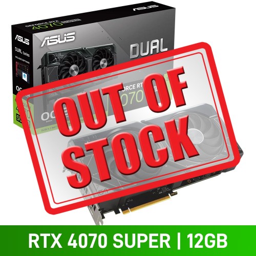 ASUS DUAL GeForce RTX 4070 SUPER OC Edition 12GB GDDR6X Graphics Card, 12GB