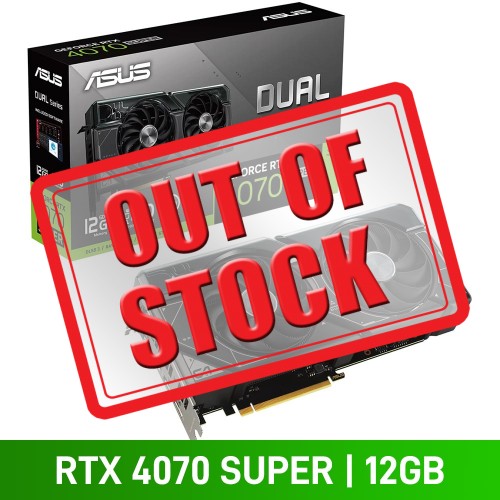 ASUS DUAL GeForce RTX 4070 SUPER 12GB GDDR6X Graphics Card, 12GB