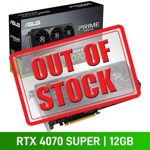 ASUS PRIME GeForce RTX 4070 SUPER OC EDITION 12GB GDDR6X Graphics Card, 12GB