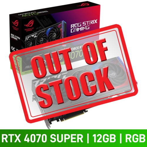 ASUS ROG STRIX GeForce RTX 4070 SUPER 12GB GDDR6X OC Edition Graphics Card, 12GB