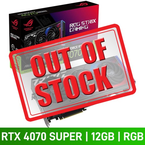 ASUS ROG STRIX GeForce RTX 4070 SUPER 12GB GDDR6X Graphics Card, 12GB