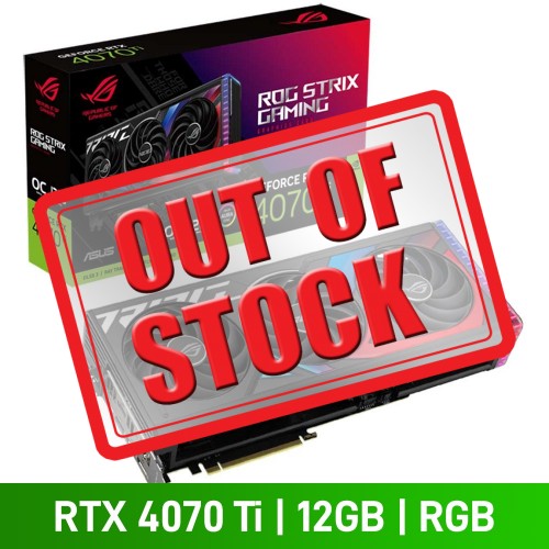 ASUS ROG STRIX GeForce RTX 4070 Ti OC Edition Graphics Card, 12GB