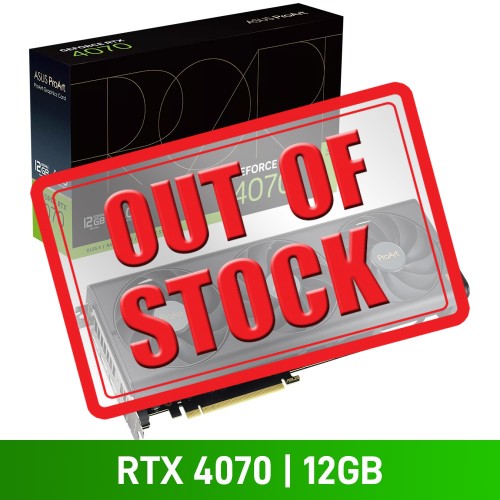 ASUS ProArt GeForce RTX 4070 12GB GDDR6X Graphics Card, 12GB