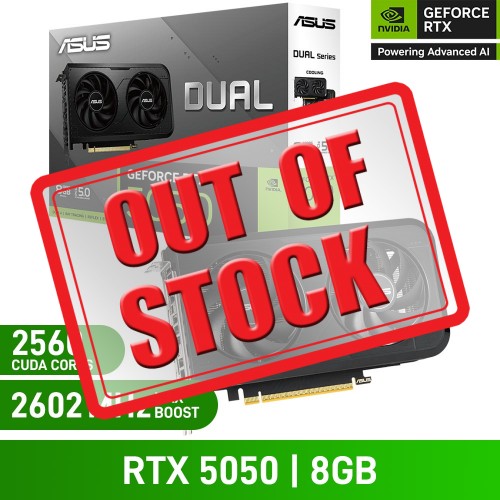 ASUS DUAL GeForce RTX 5050 8GB GDDR6 Graphics Card, 8GB ASUS DUAL GeForce RTX 5050 8GB GDDR6 Graphics Card, 8GB