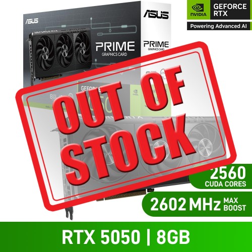 ASUS PRIME GeForce RTX 5050 8GB GDDR6 Graphics Card, 8GB