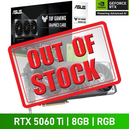ASUS TUF GAMING GeForce RTX 5060 Ti OC Edition 8GB GDDR7 Graphics Card, 8GB