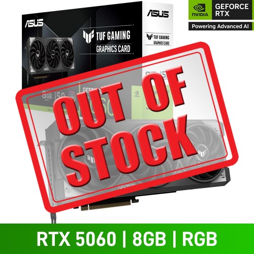 ASUS TUF GAMING GeForce RTX 5060 8GB GDDR7 Graphics Card, 8GB ASUS TUF GAMING GeForce RTX 5060 8GB GDDR7 Graphics Card, 8GB