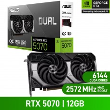 ASUS DUAL GeForce RTX 5070 OC EDITION 12GB GDDR7 Graphics Card, 12GB