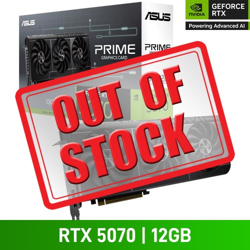 ASUS PRIME GeForce RTX 5070 OC EDITION 12GB GDDR7 Graphics Card, 12GB