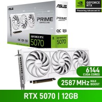 ASUS PRIME GeForce RTX 5070 WHITE OC EDITION 12GB GDDR7 Graphics Card, 12GB ASUS PRIME GeForce RTX 5070 WHITE OC EDITION 12GB GDDR7 Graphics Card, 12GB
