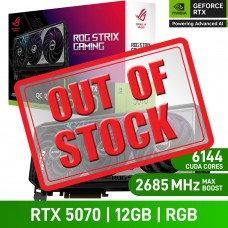 ASUS ROG STRIX GeForce RTX 5070 OC EDITION 12GB GDDR7 Graphics Card, 12GB