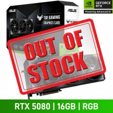 ASUS TUF GAMING GeForce RTX 5080 16GB GDDR7 OC EDITION Graphics Card, 16GB