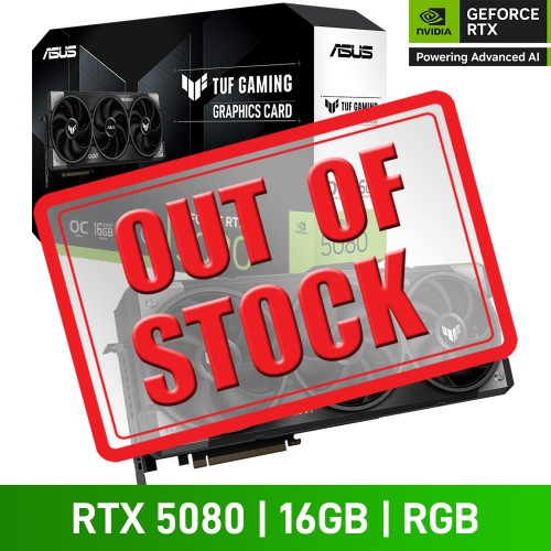 ASUS TUF GAMING GeForce RTX 5080 16GB GDDR7 OC EDITION Graphics Card, 16GB