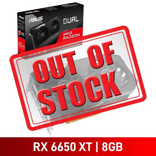 ASUS Radeon RX 6650 XT DUAL OC Edition Graphics Card, 8GB