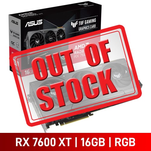 ASUS TUF GAMING Radeon RX 7600 XT OC Edition 16GB GDDR6 Graphics Card, 16GB