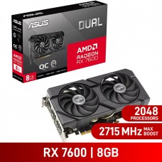 ASUS DUAL Radeon RX 7600 EVO OC Edition 8GB GDDR6 Graphics Card, 8GB ASUS DUAL Radeon RX 7600 EVO OC Edition 8GB GDDR6 Graphics Card, 8GB