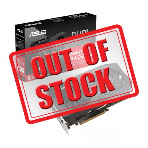 ASUS DUAL Radeon RX 7600 OC Edition 8G Graphics Card, 8GB ASUS DUAL Radeon RX 7600 OC Edition 8G Graphics Card, 8GB