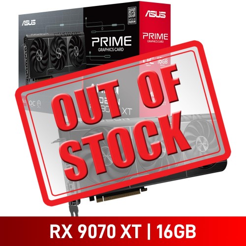 ASUS PRIME Radeon RX 9070 XT OC Edition 16GB GDDR6 Graphics Card, 16GB
