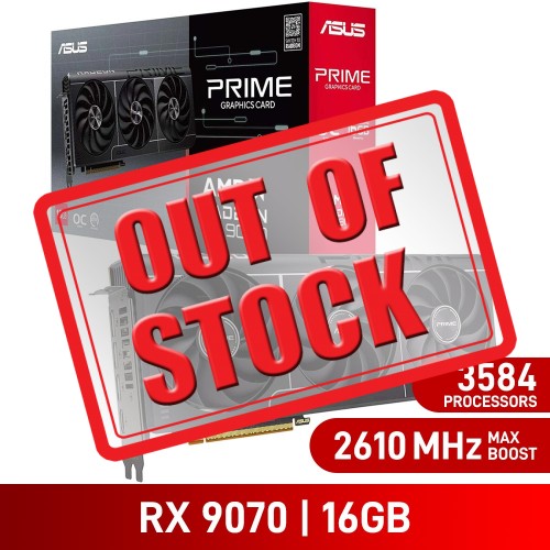 ASUS PRIME Radeon RX 9070 EVO OC Edition 16GB GDDR6 Graphics Card, 16GB