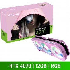 GALAX GeForce RTX 4070 EX GAMER 1-CLICK OC Pink Graphics Card, 12GB