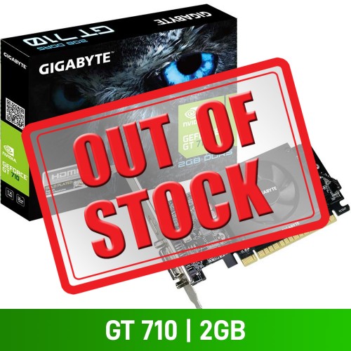Gigabyte GeForce GT 710 2GB GDDR5 Low Profile Graphics Card, 2GB Gigabyte GeForce GT 710 2GB GDDR5 Low Profile Graphics Card, 2GB
