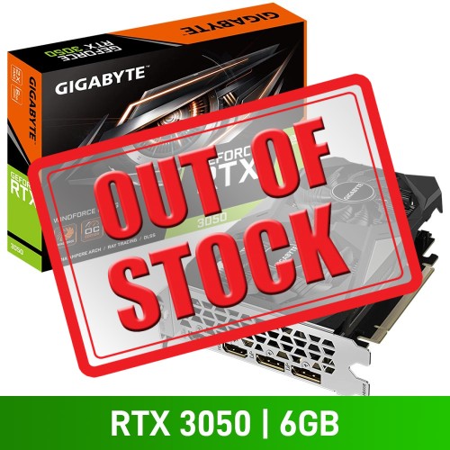 Gigabyte GeForce RTX 3050 WINDFORCE OC 6G Graphics Card, 6GB Gigabyte GeForce RTX 3050 WINDFORCE OC 6G Graphics Card, 6GB