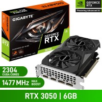 Gigabyte GeForce RTX 3050 WINDFORCE OC V2 6G Graphics Card, 6GB