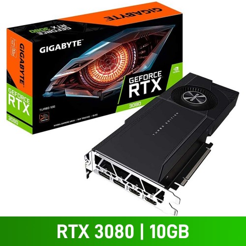 Gigabyte GeForce RTX 3080 TURBO 10G Graphics Card, 10GB Gigabyte GeForce RTX 3080 TURBO 10G Graphics Card, 10GB