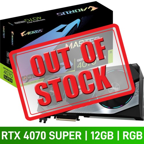Gigabyte AORUS GeForce RTX 4070 SUPER MASTER 12G Graphics Card, 12GB