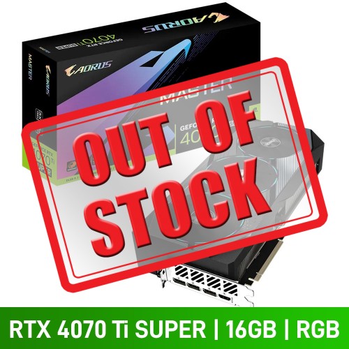 Gigabyte AORUS GeForce RTX 4070 Ti SUPER MASTER 16G Graphics Card, 16GB