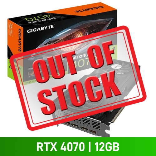Gigabyte GeForce RTX 4070 12G WINDFORCE OC Graphics Card, 12GB Gigabyte GeForce RTX 4070 12G WINDFORCE OC Graphics Card, 12GB
