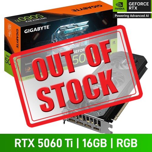 Gigabyte GeForce RTX 5060 Ti GAMING OC 16G Graphics Card, 16GB Gigabyte GeForce RTX 5060 Ti GAMING OC 16G Graphics Card, 16GB