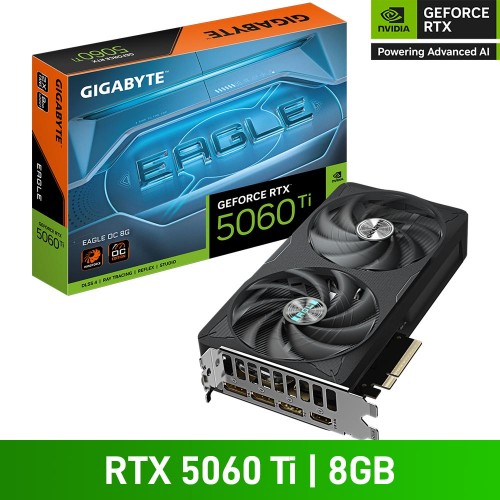 Gigabyte GeForce RTX 5060 Ti EAGLE OC 8G Graphics Card, 8GB