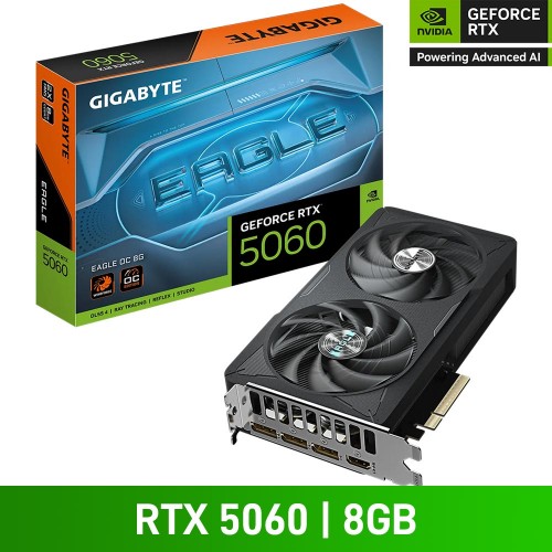 Gigabyte GeForce RTX 5060 EAGLE OC 8G Graphics Card, 8GB