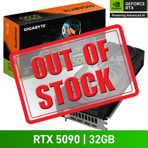 Gigabyte GeForce RTX 5090 WINDFORCE 32G Graphics Card, 32GB