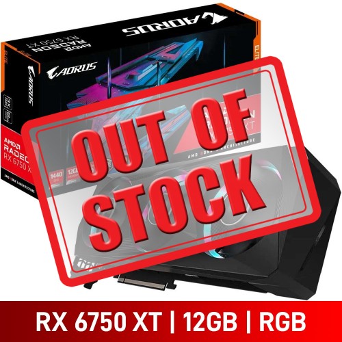 Gigabyte AORUS Radeon RX 6750 XT ELITE 12G Graphics Card, 12GB