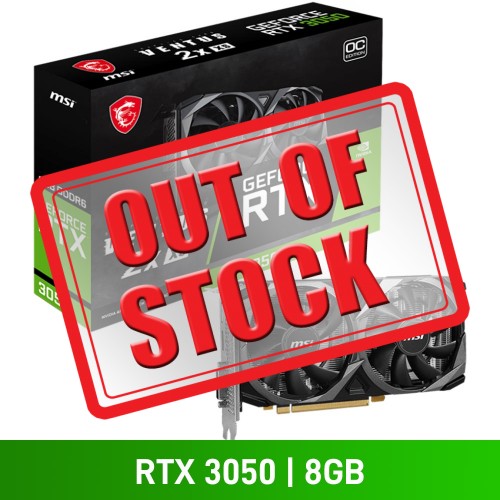 MSI GeForce RTX 3050 VENTUS 2X XS 8G OC Graphics Card, 8GB