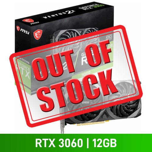 MSI GeForce RTX 3060 Ventus 2X 12G OC Graphics Card, 12GB